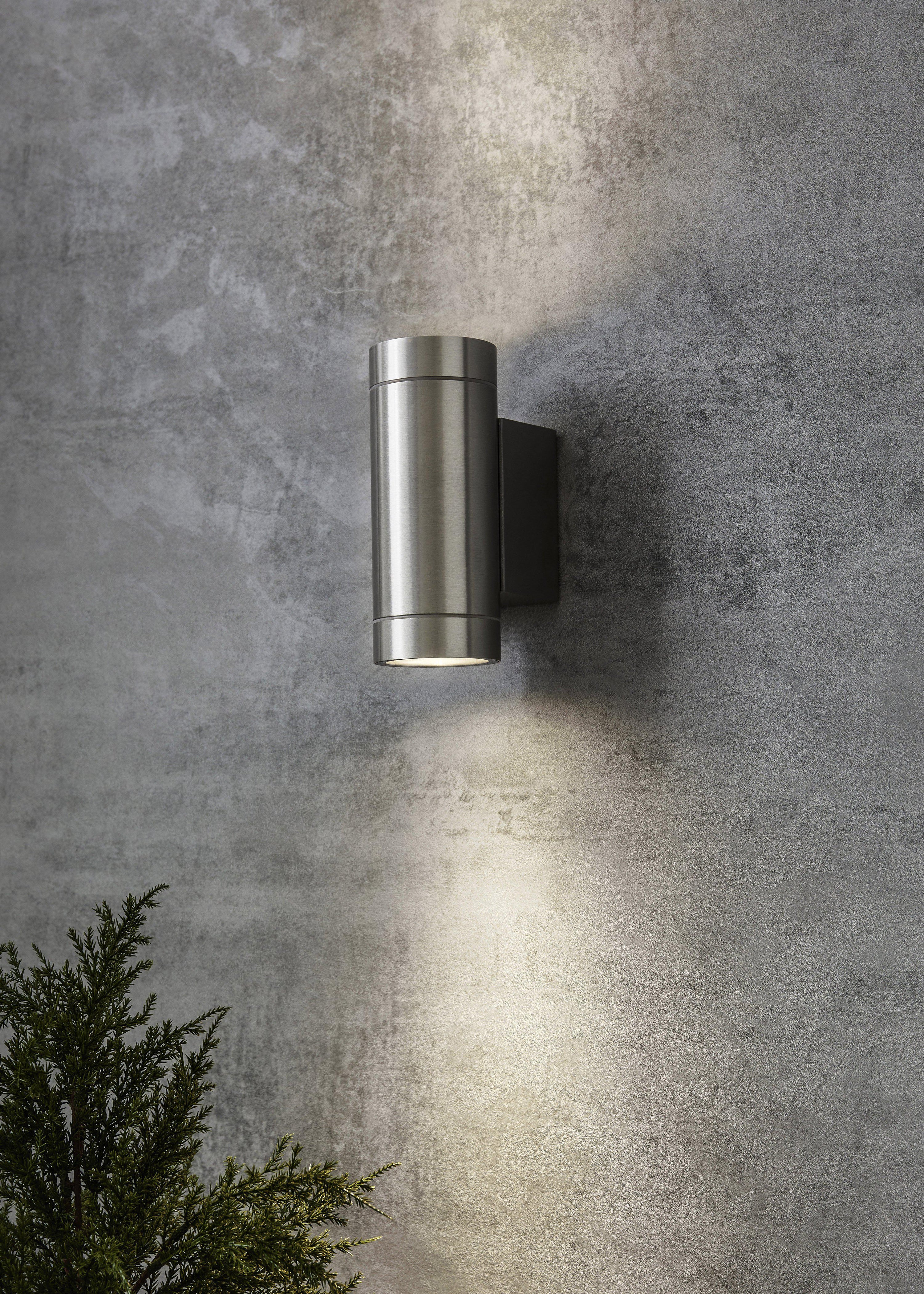 PIPE vägglampa 2L Aluminium IP44