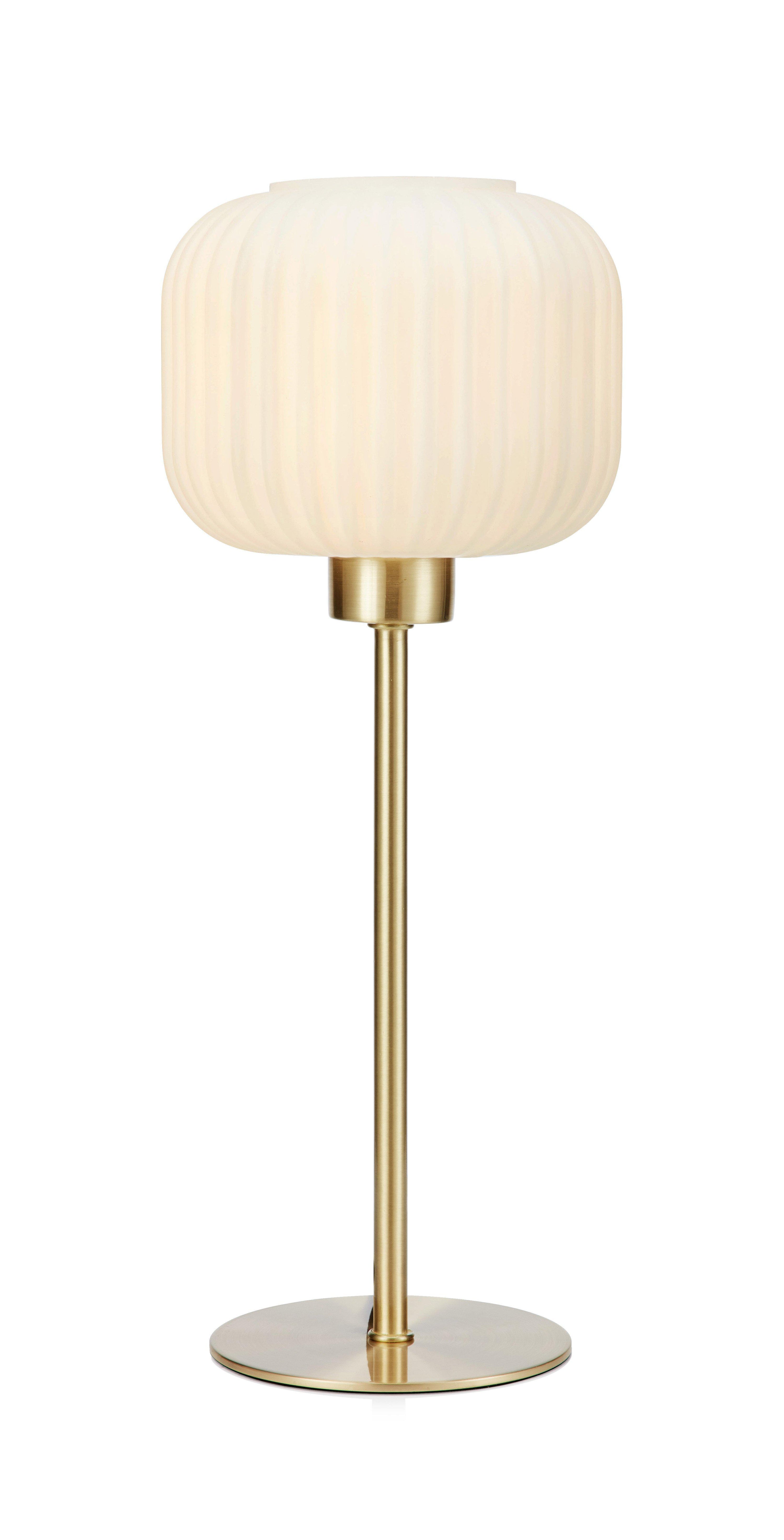 SOBER bordslampa Small 1L Brushed Brass/White