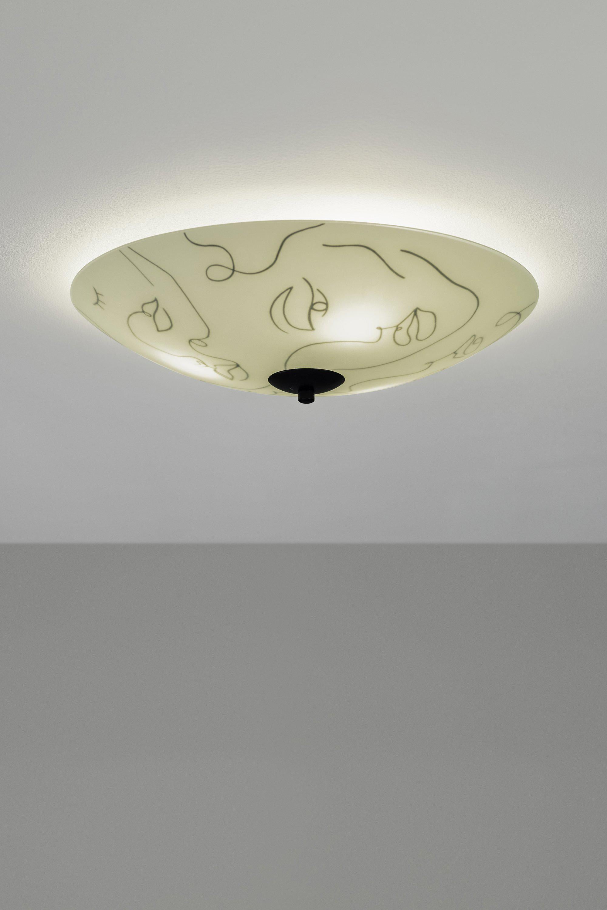 MESSY FAMILY plafond 43cm White/Black
