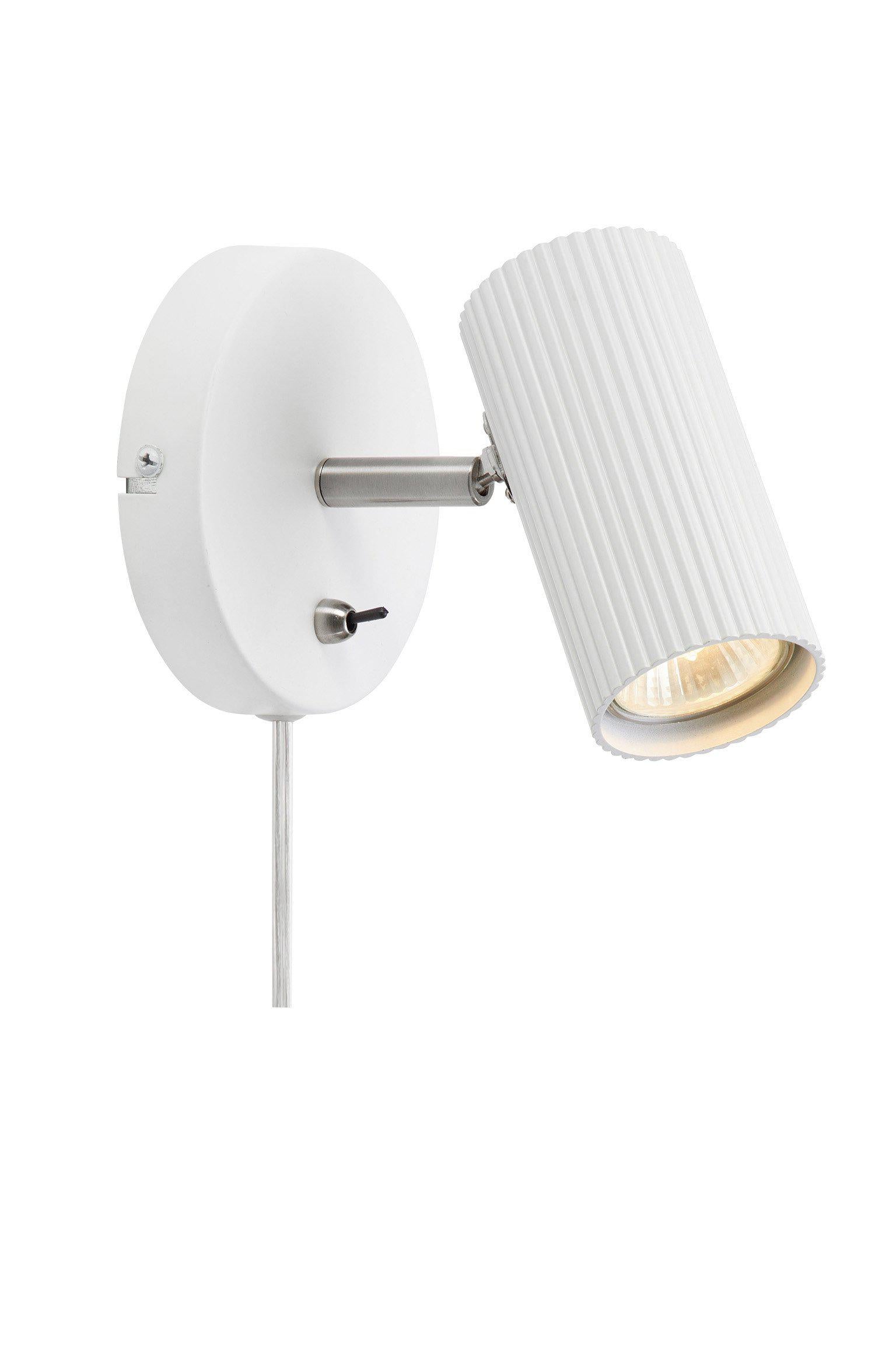 COSTILLA vägglampa 1L White/Satin Nickel