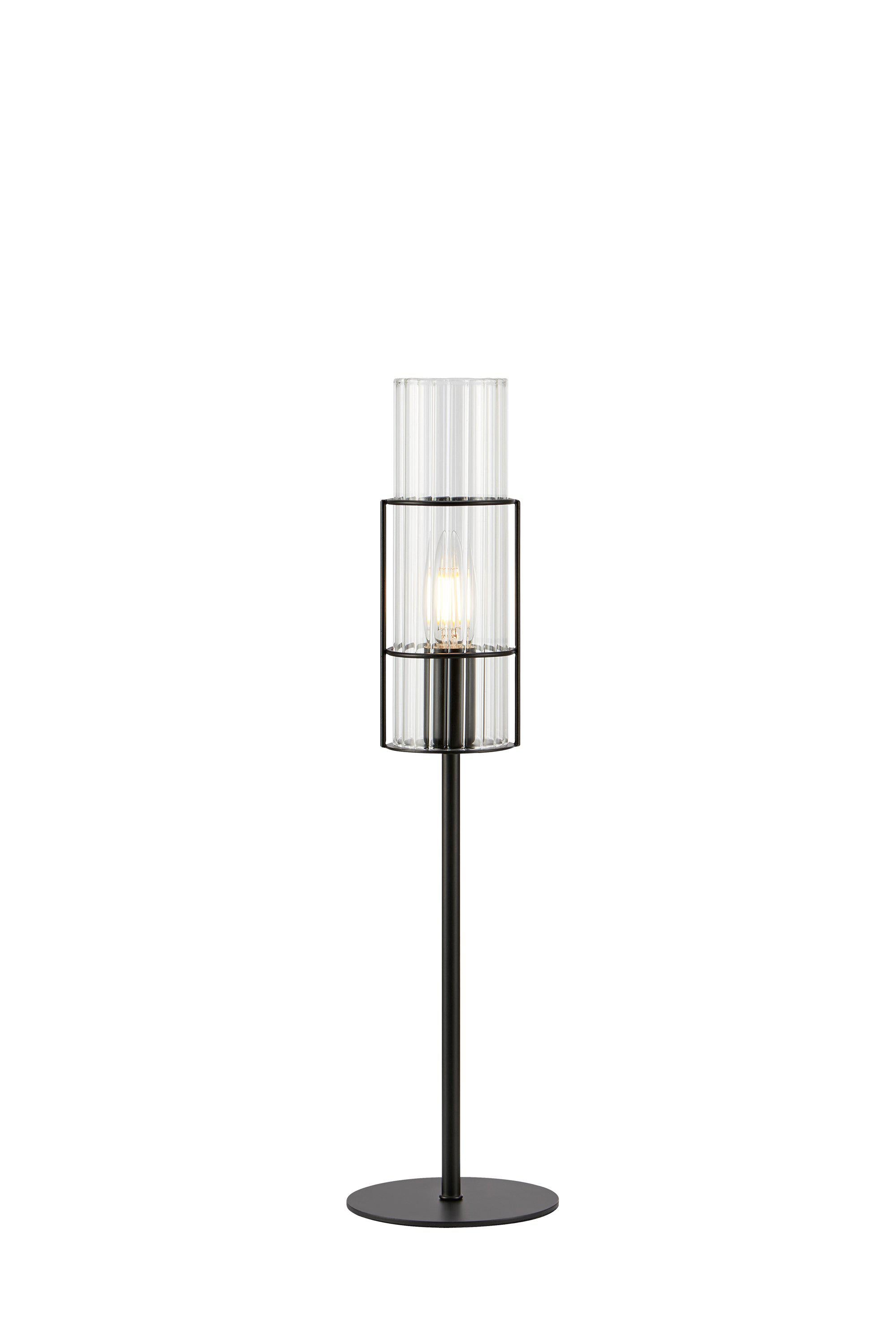 TUBO bordslampa 1L 50cm Black/Clear