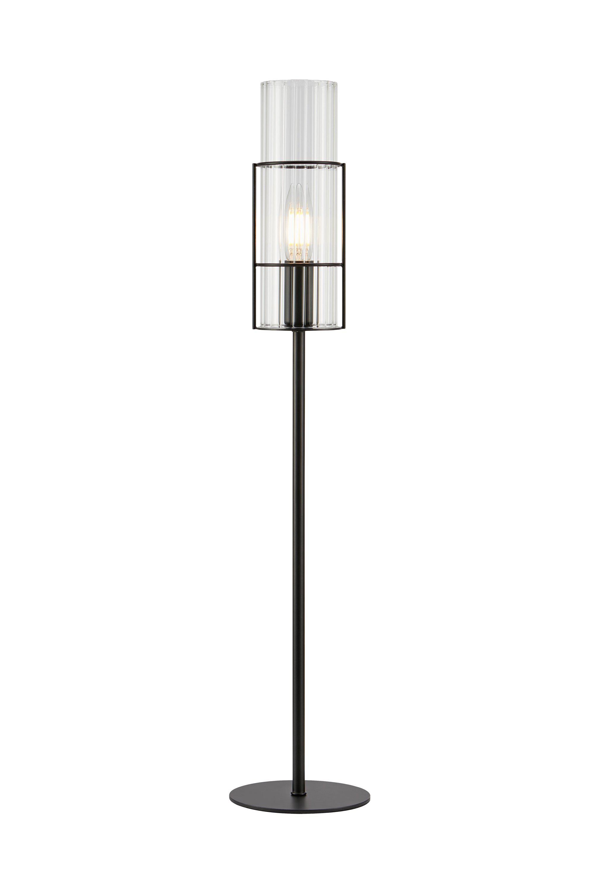 TUBO bordslampa 1L 65cm Black/Clear