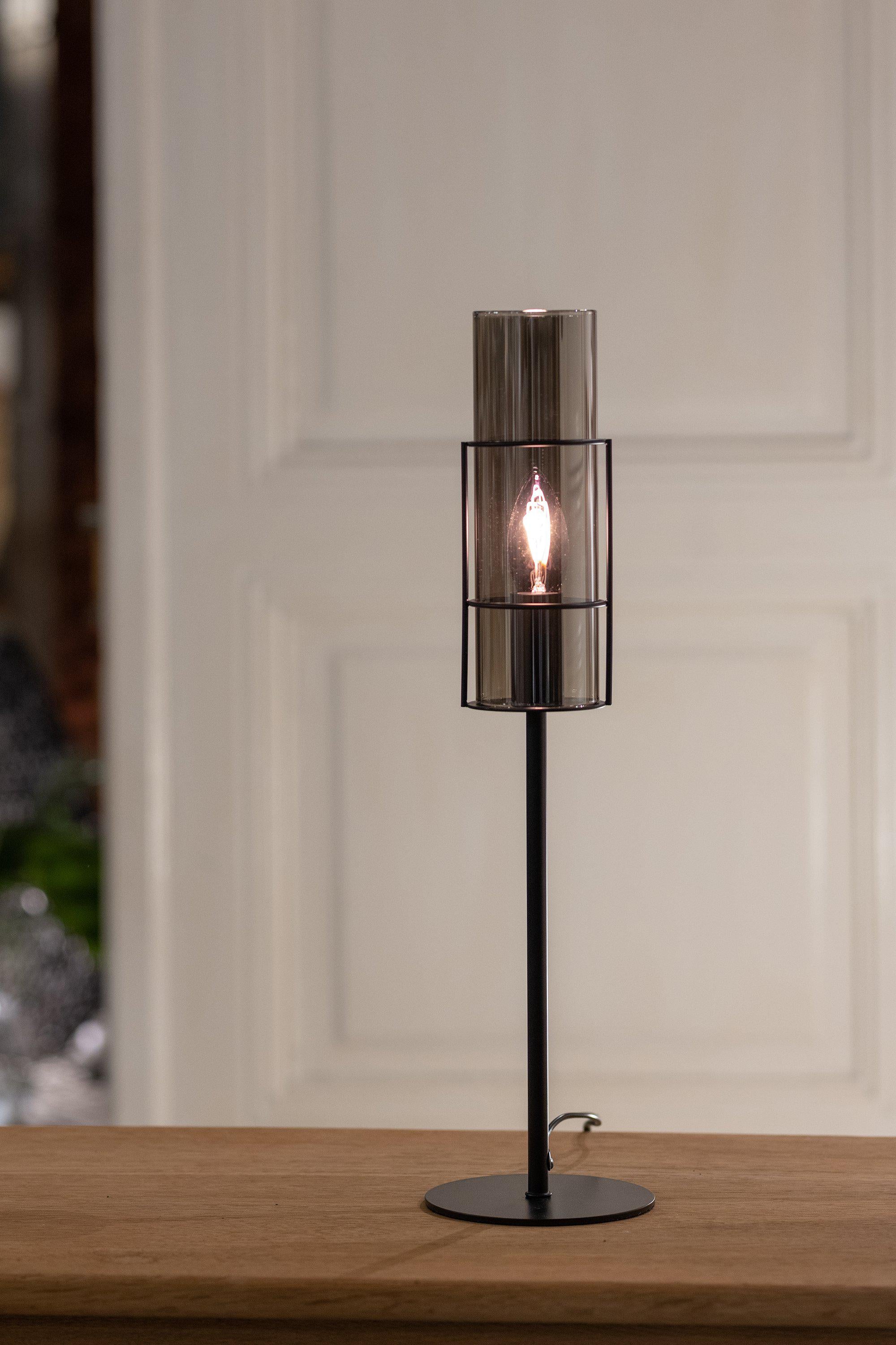 TORCIA bordslampa 1L 50cm Black/Smoke