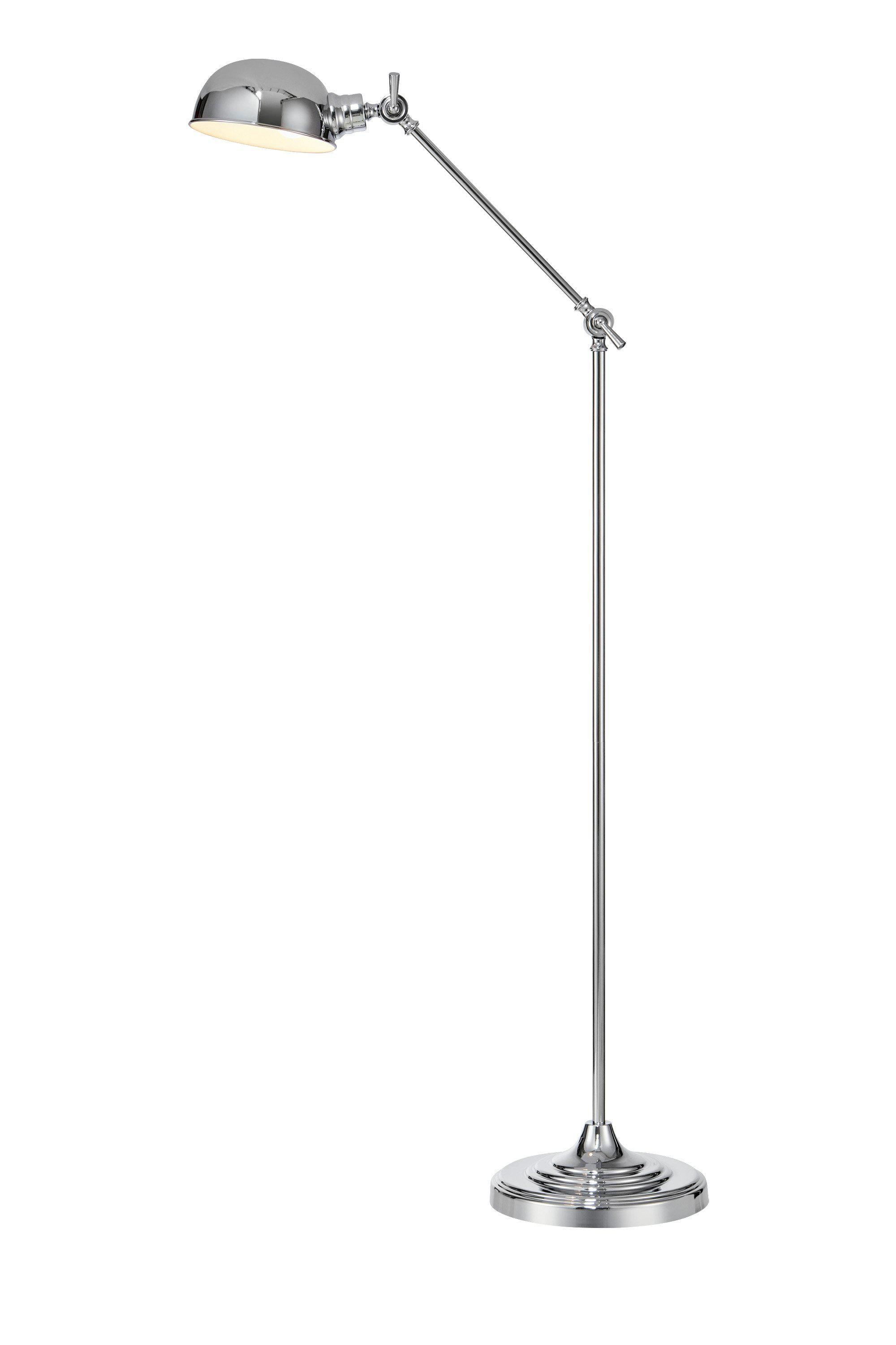 PORTLAND golvlampa 1L Chrome