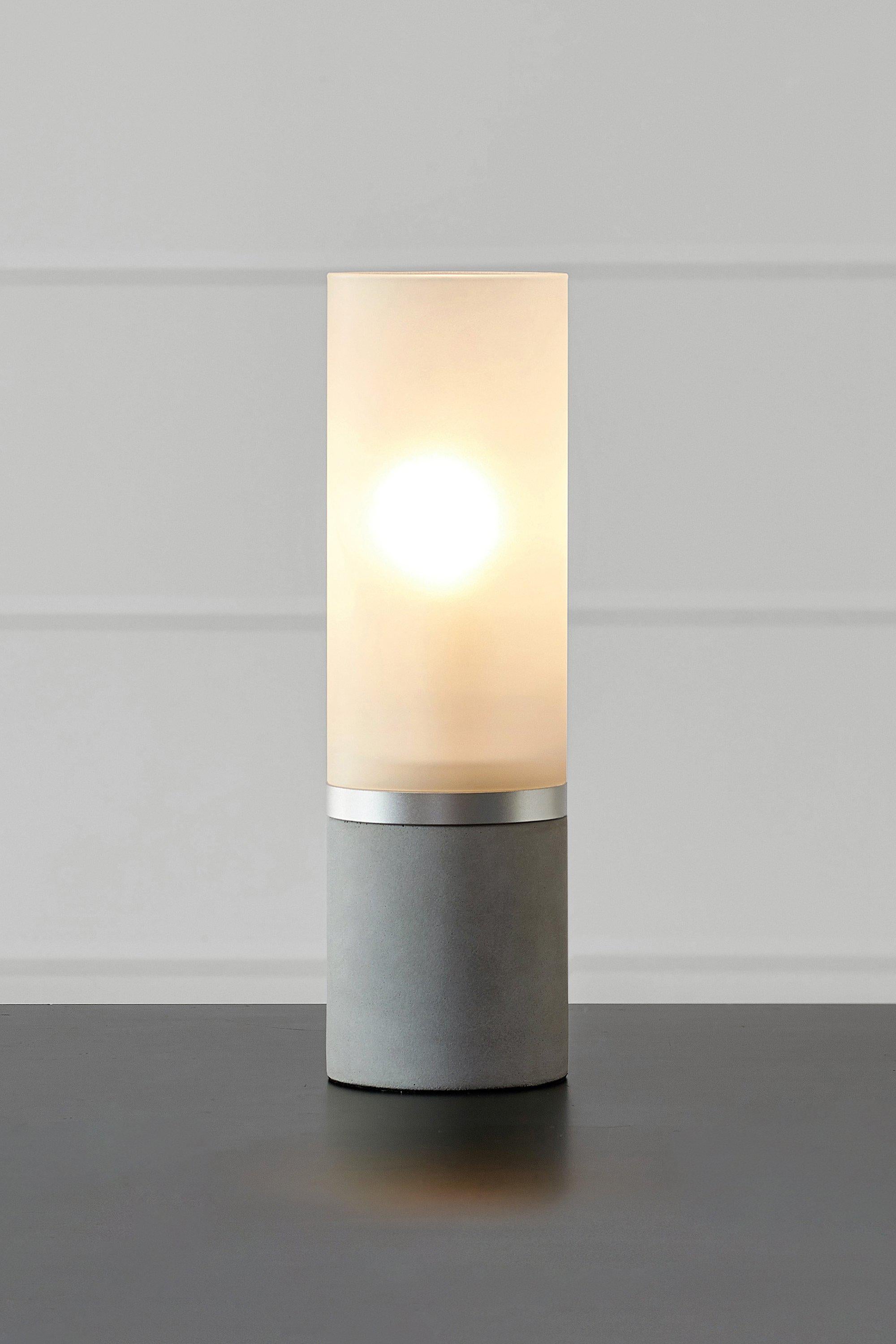 MOLO bordslampa 1L 30cm Grey/Frosted