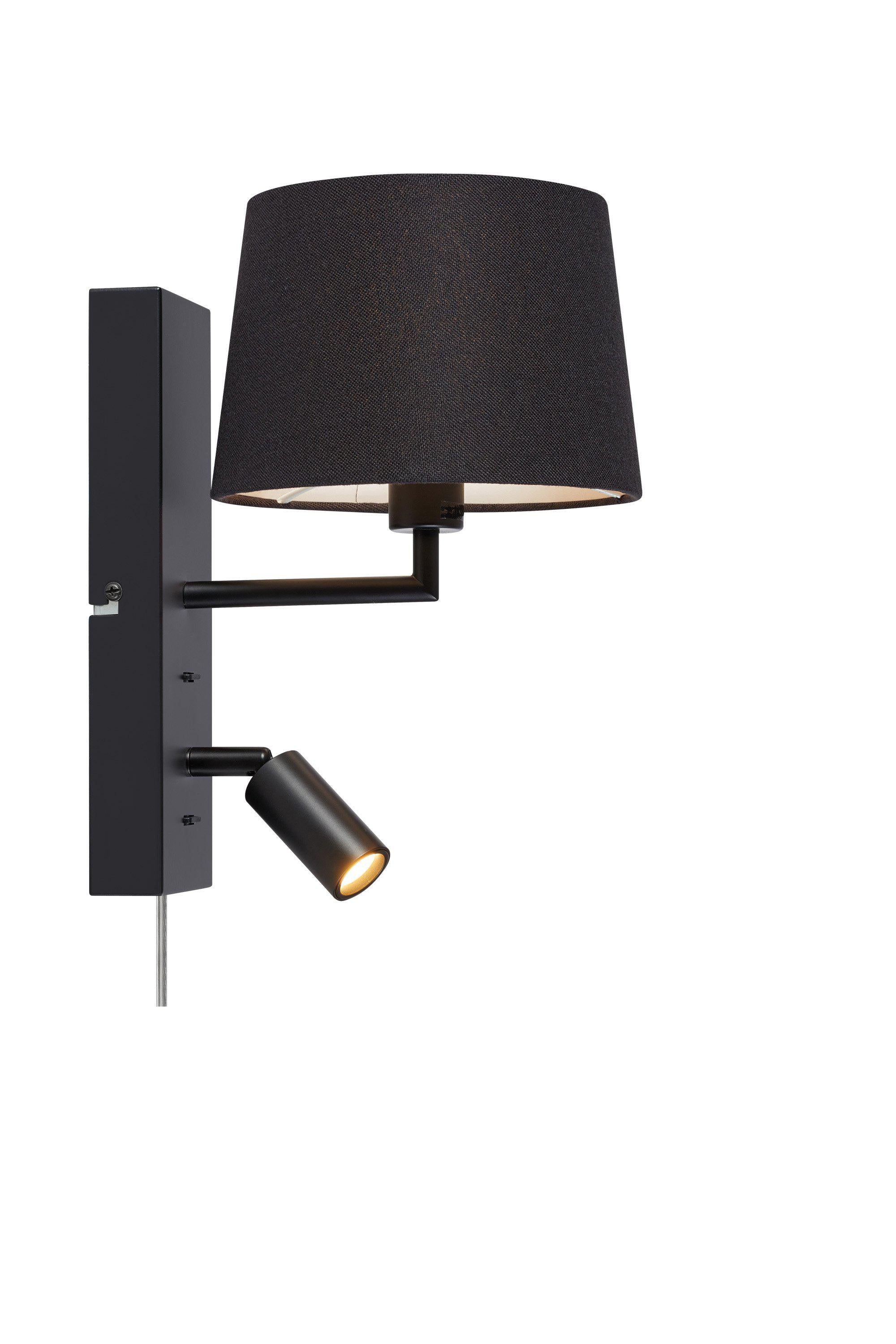 COMO vägglampa 2L Black