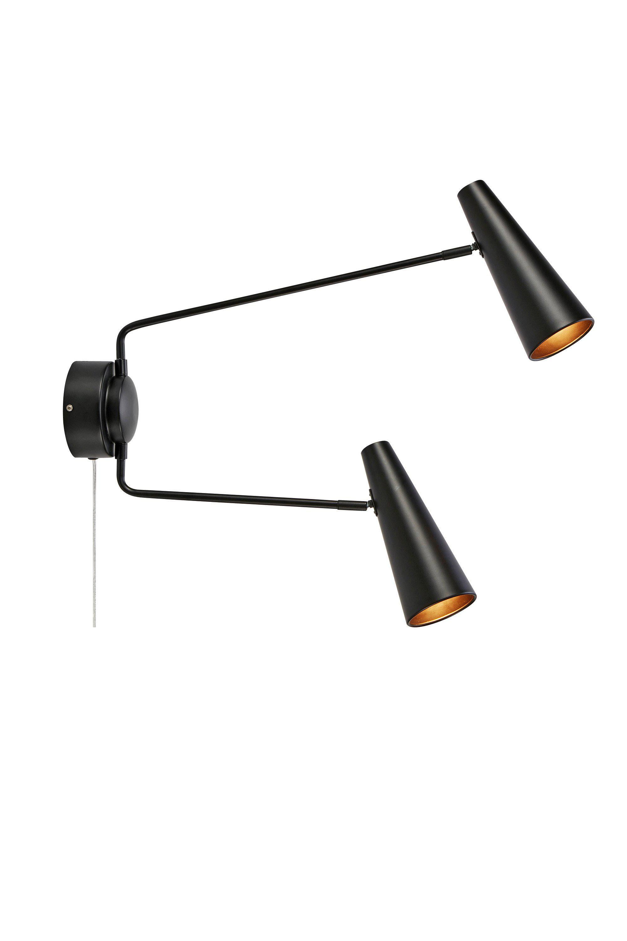 PEAK vägglampa 2L Black