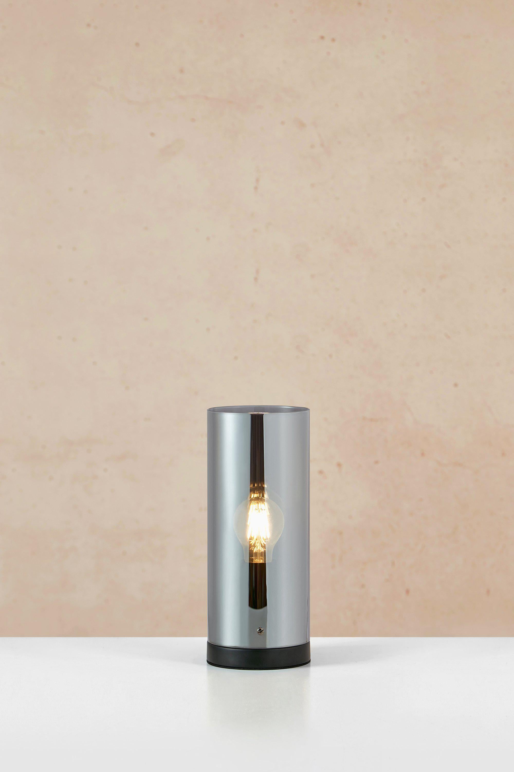 POST bordslampa 1L 12cm Black/Smoke