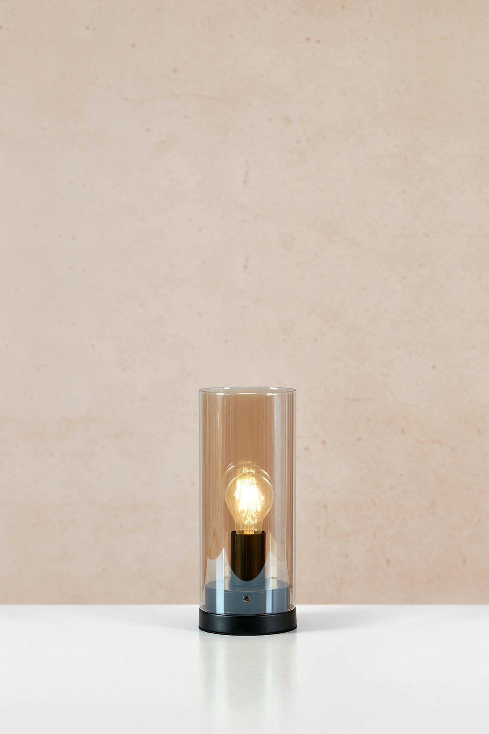POST bordslampa 1L 12cm Black/Amber