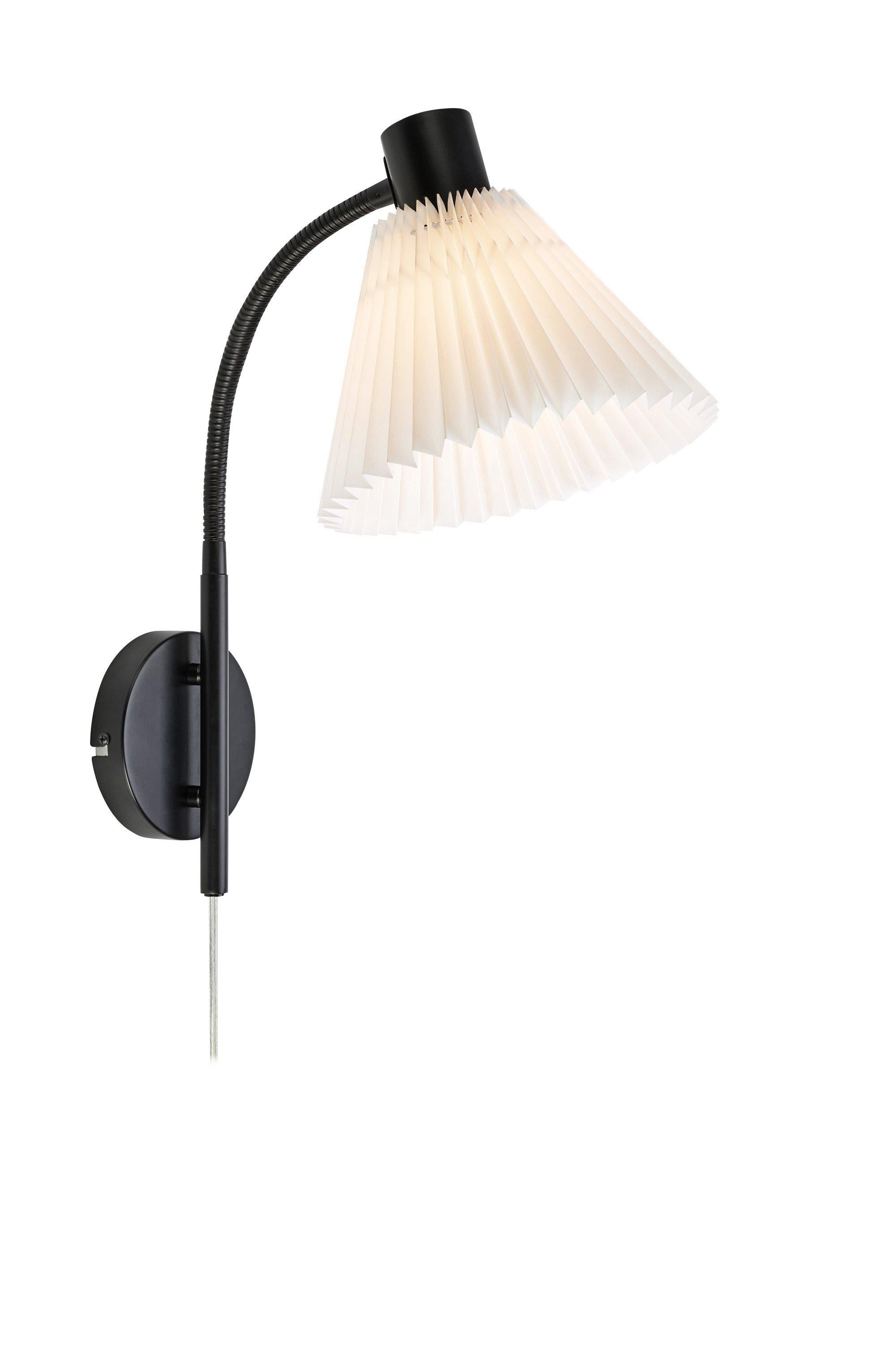 MIRA vägglampa 1L Black/White
