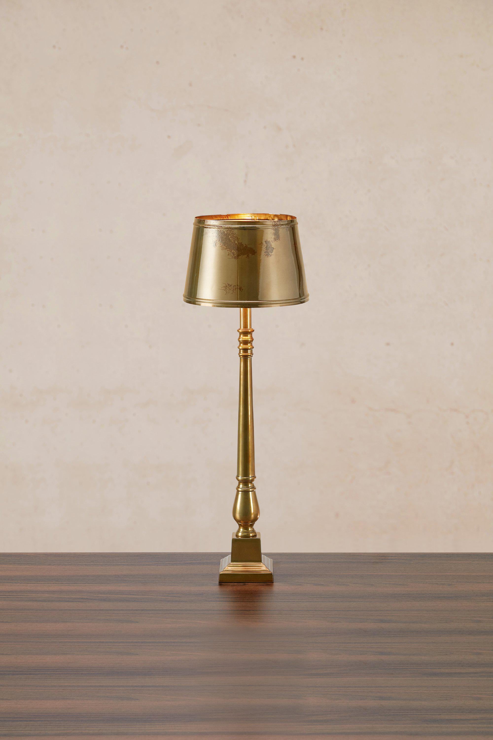 METALLO bordslampa 1L Antique Brass