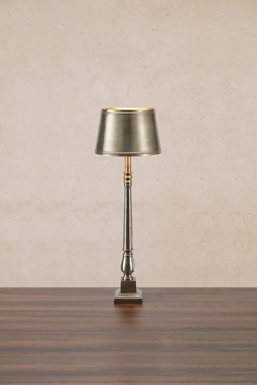 METALLO bordslampa 1L Antique Silver