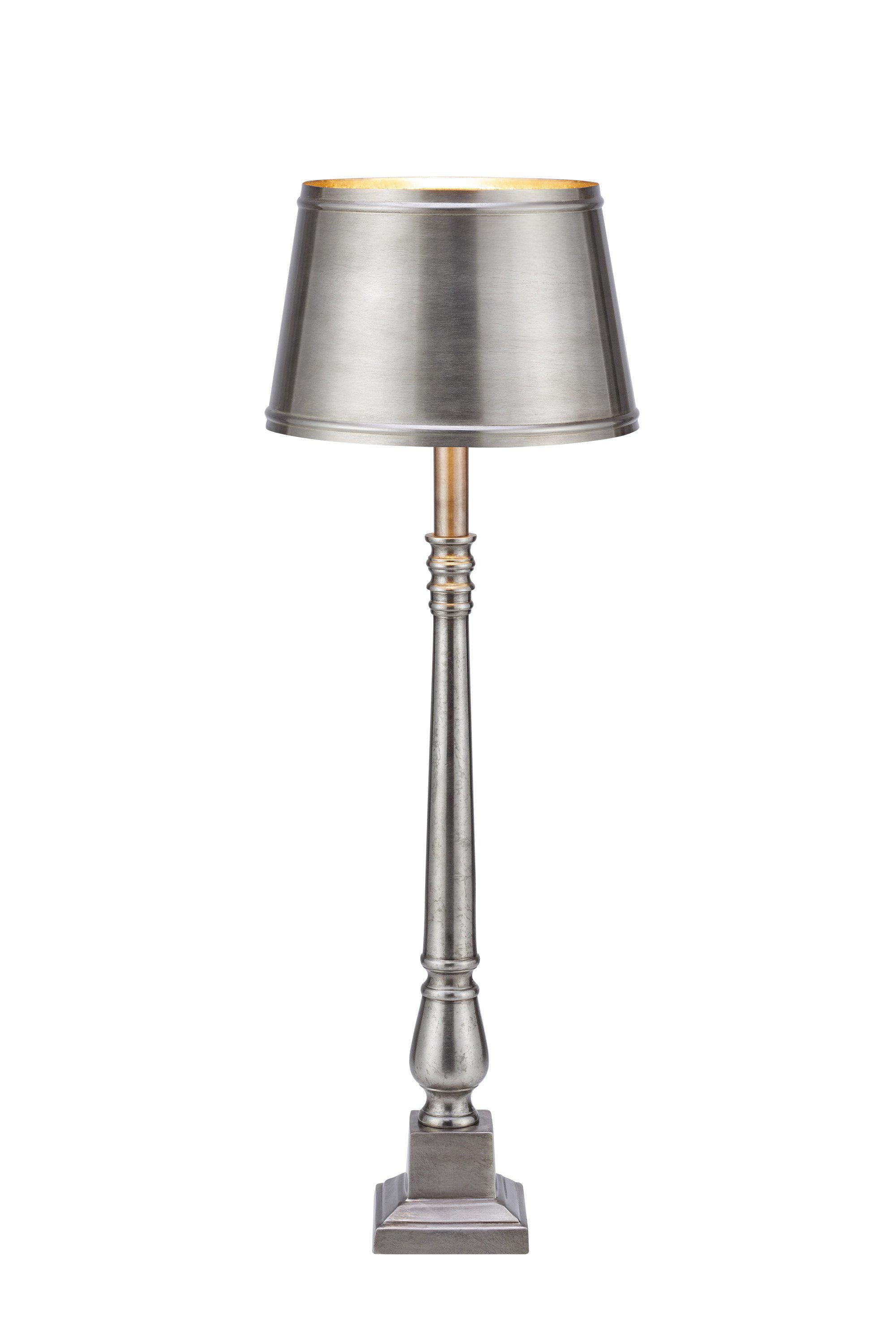 METALLO bordslampa 1L Antique Silver