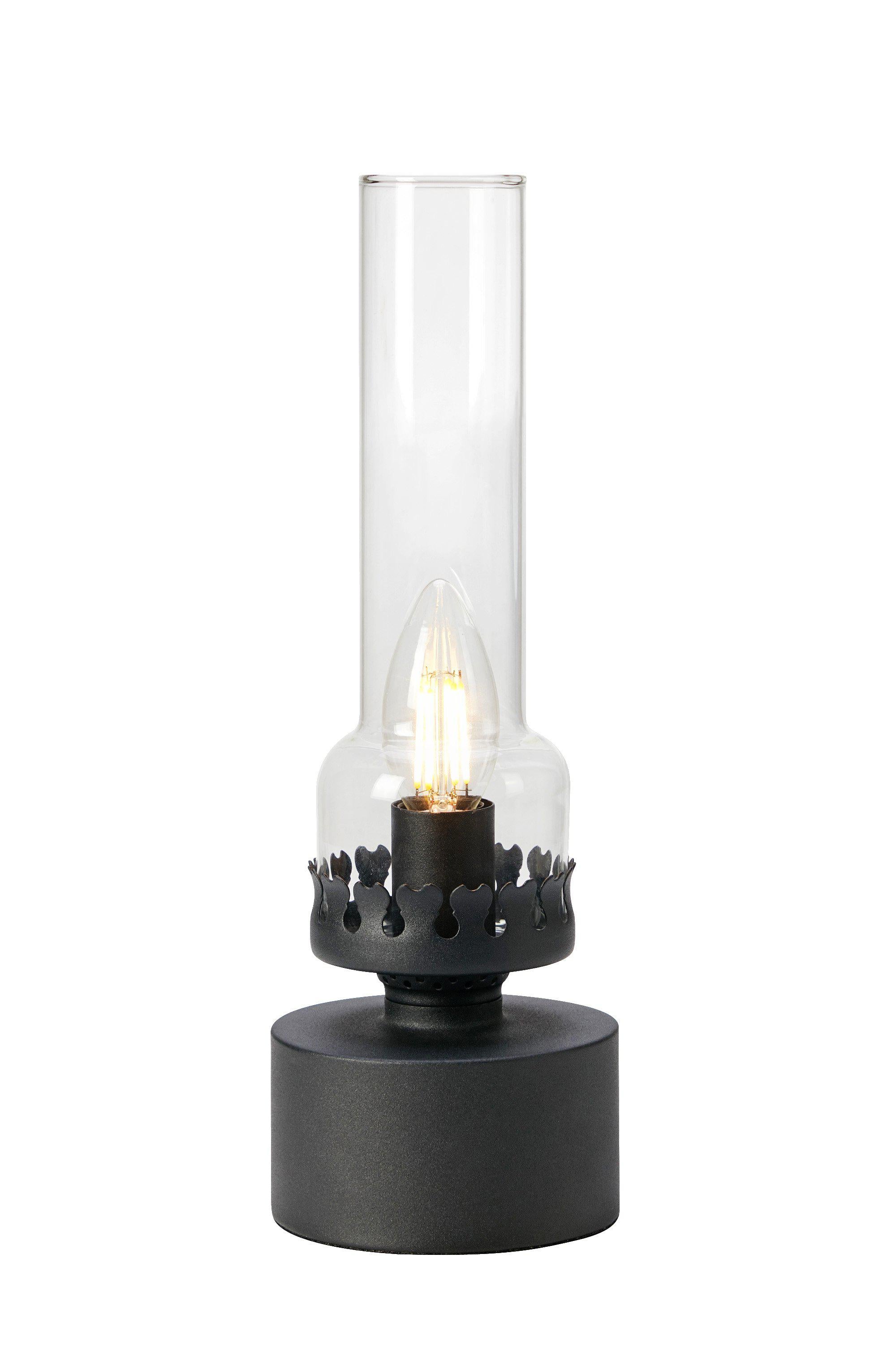 KANDELLA bordslampa 1L Sandy Black/Clear