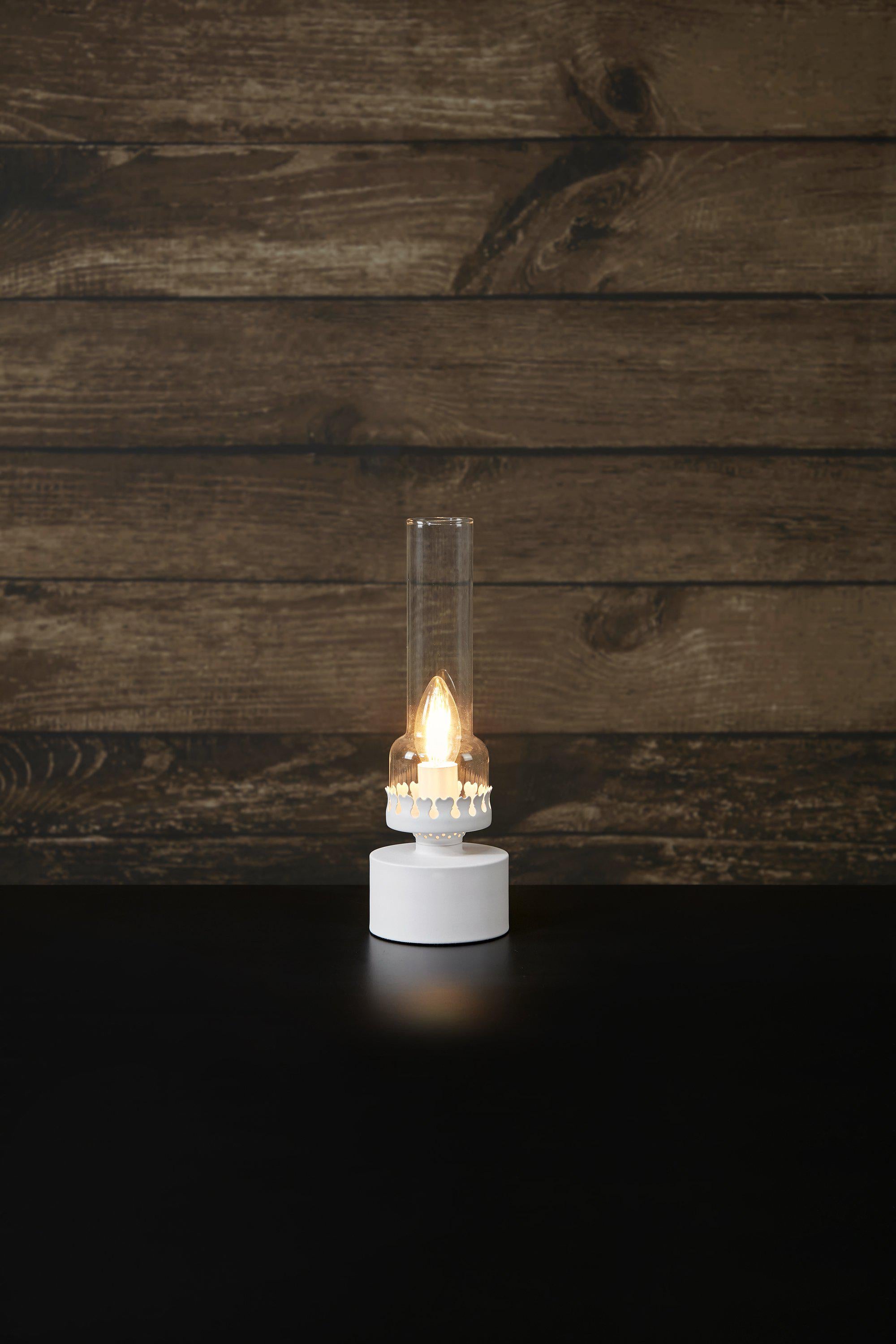 KANDELLA bordslampa 1L Sandy White/Clear