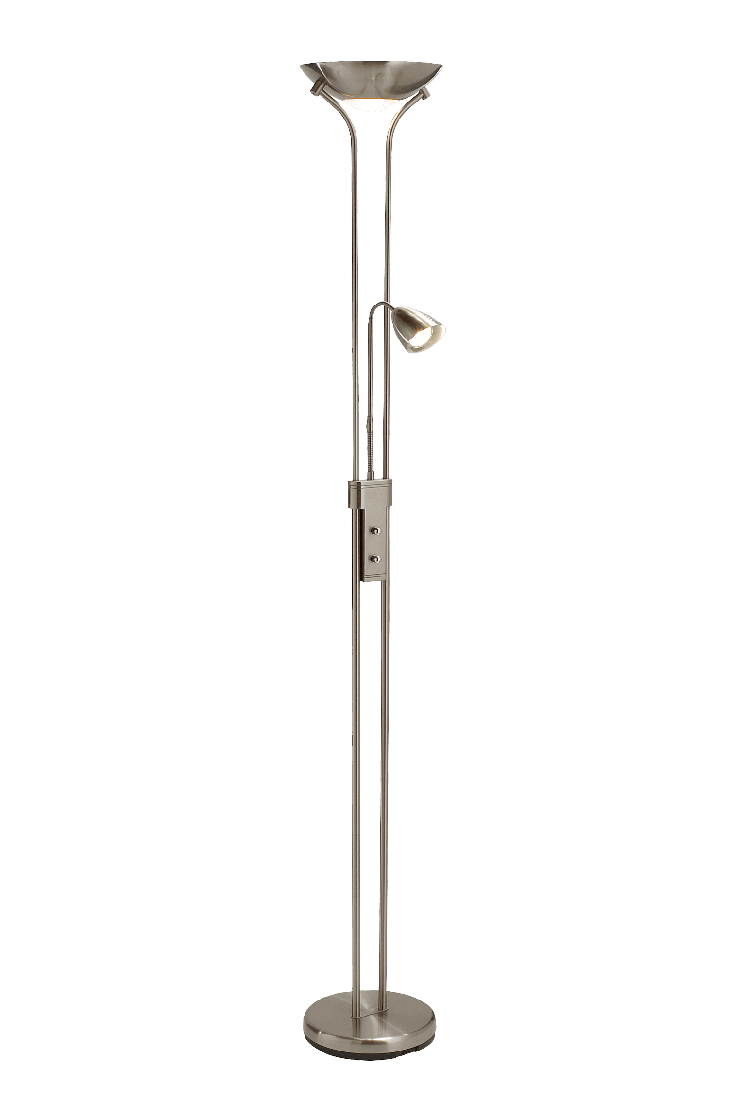 DETROIT golvlampa 2L Steel