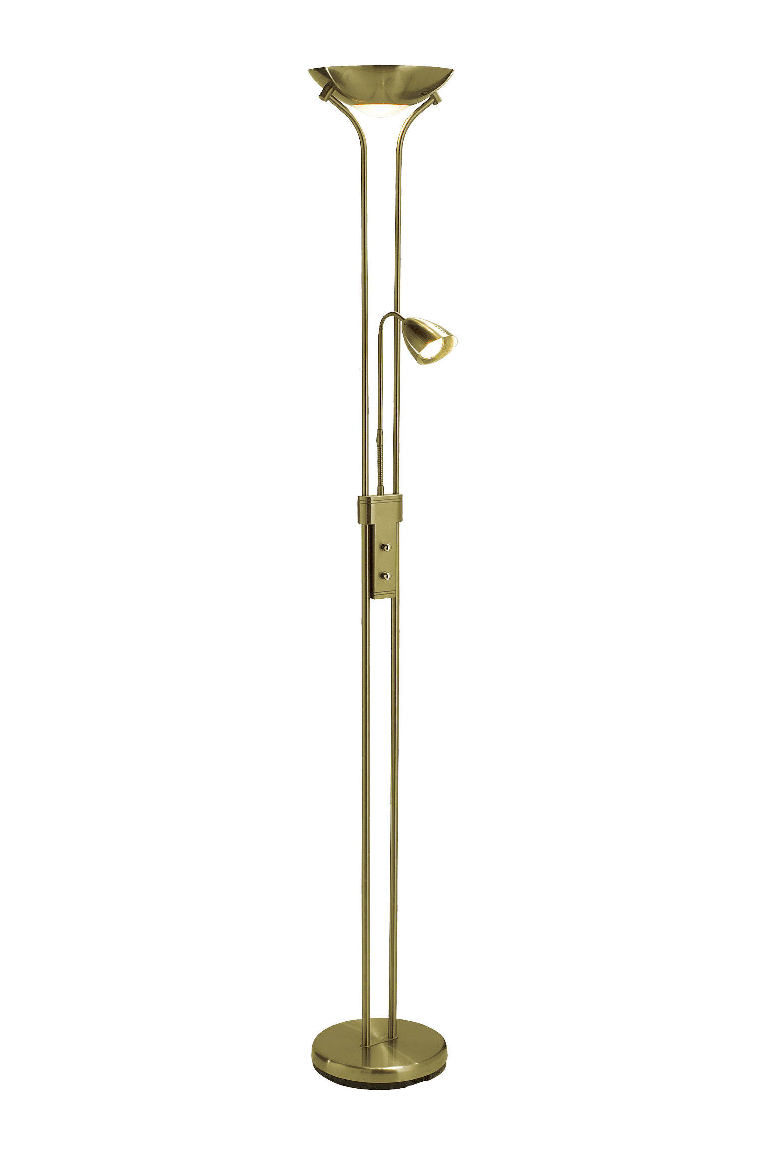 DETROIT golvlampa 2L Brass