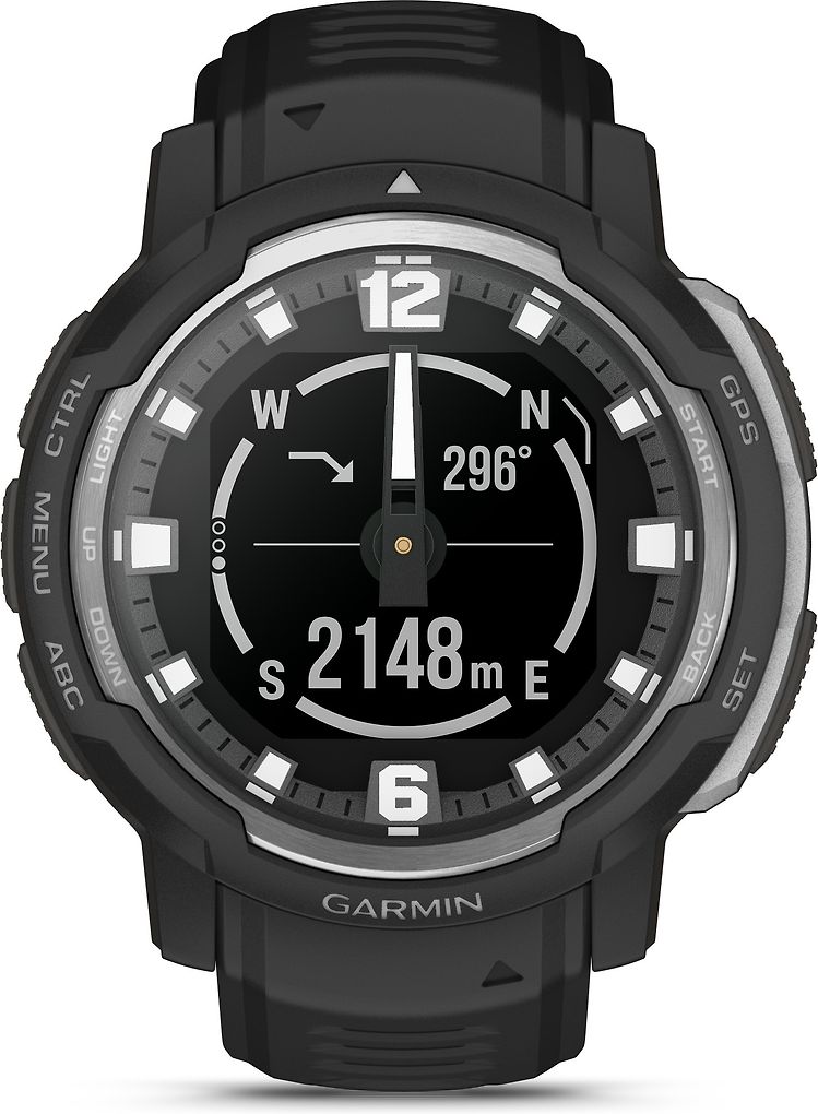 Garmin Instinct Crossover - Standard Edition, Musta - E-store.fi