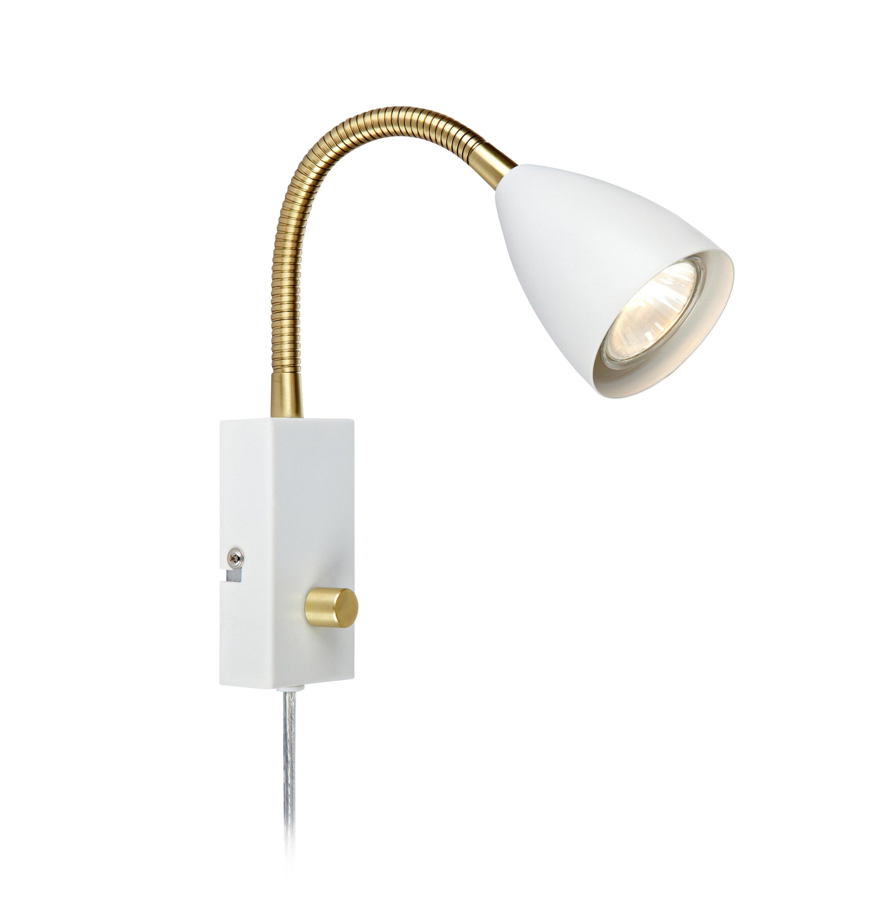 CIRO vägglampa 1L Flex White/Brass