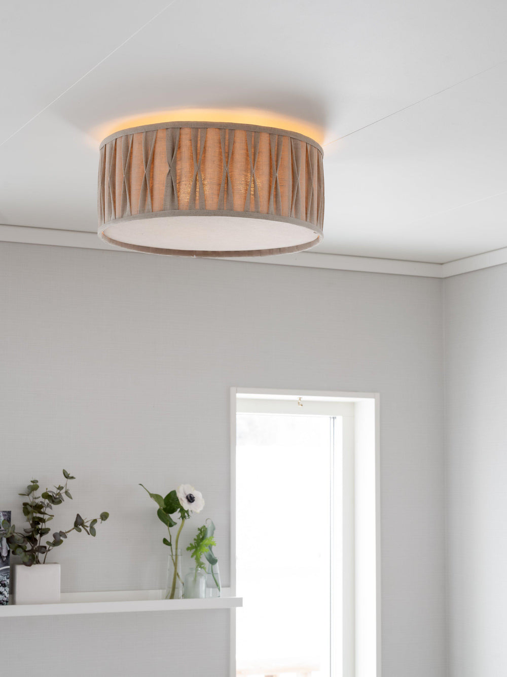 Stygn Plafond Plissé Nat 45cm