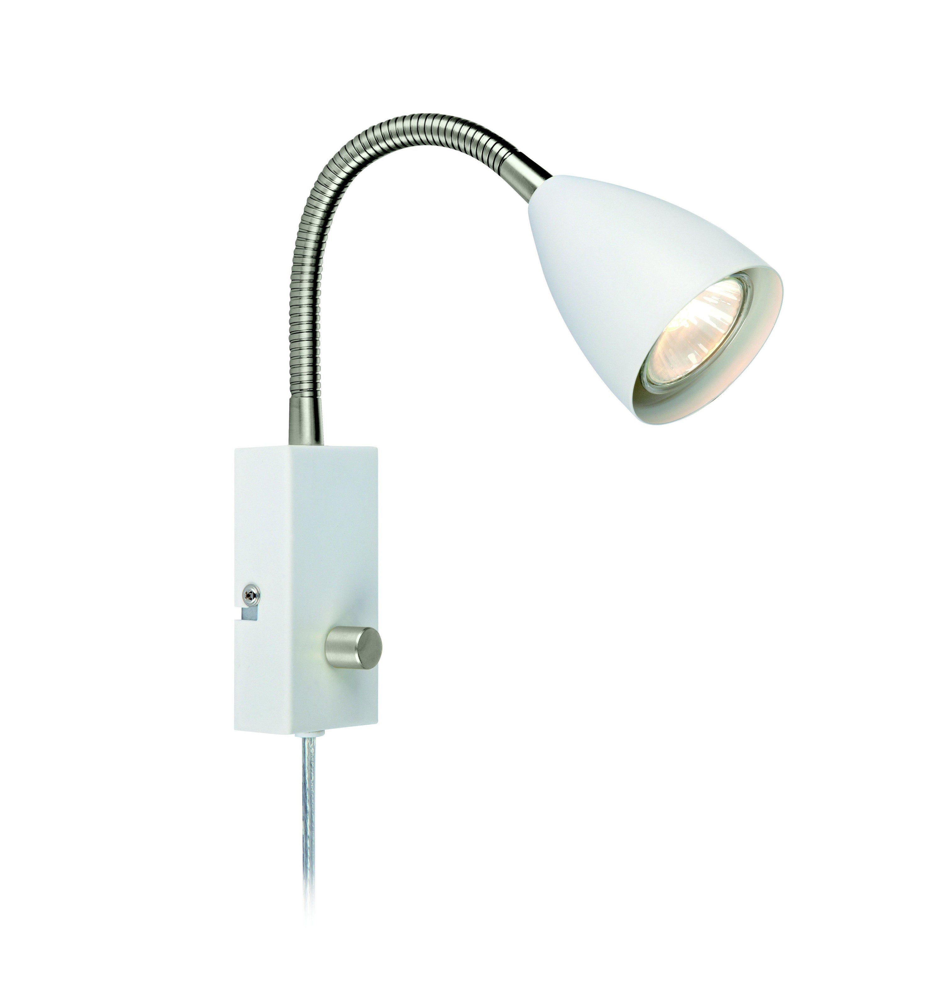 CIRO vägglampa Flex 1L White/Steel