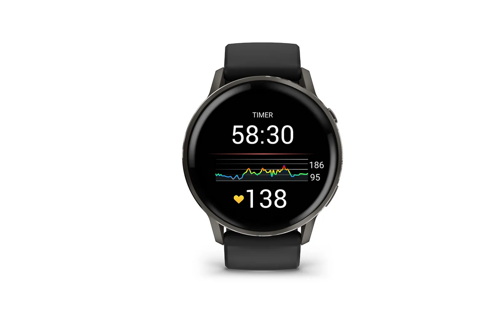 Garmin Venu 4 smartklocka, 45 mm, svart