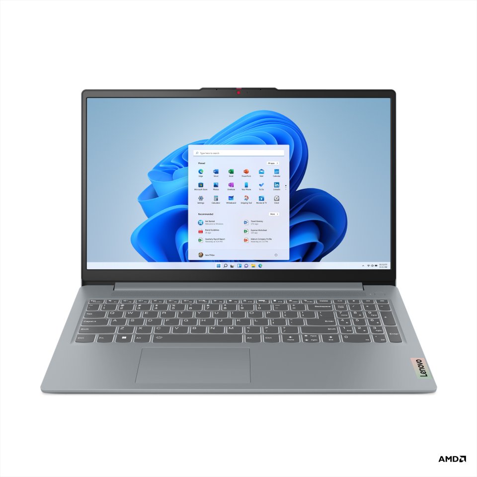Lenovo IdeaPad Slim 3 83K8008VMX 16" kannettava, Windows 11 Home, harmaa