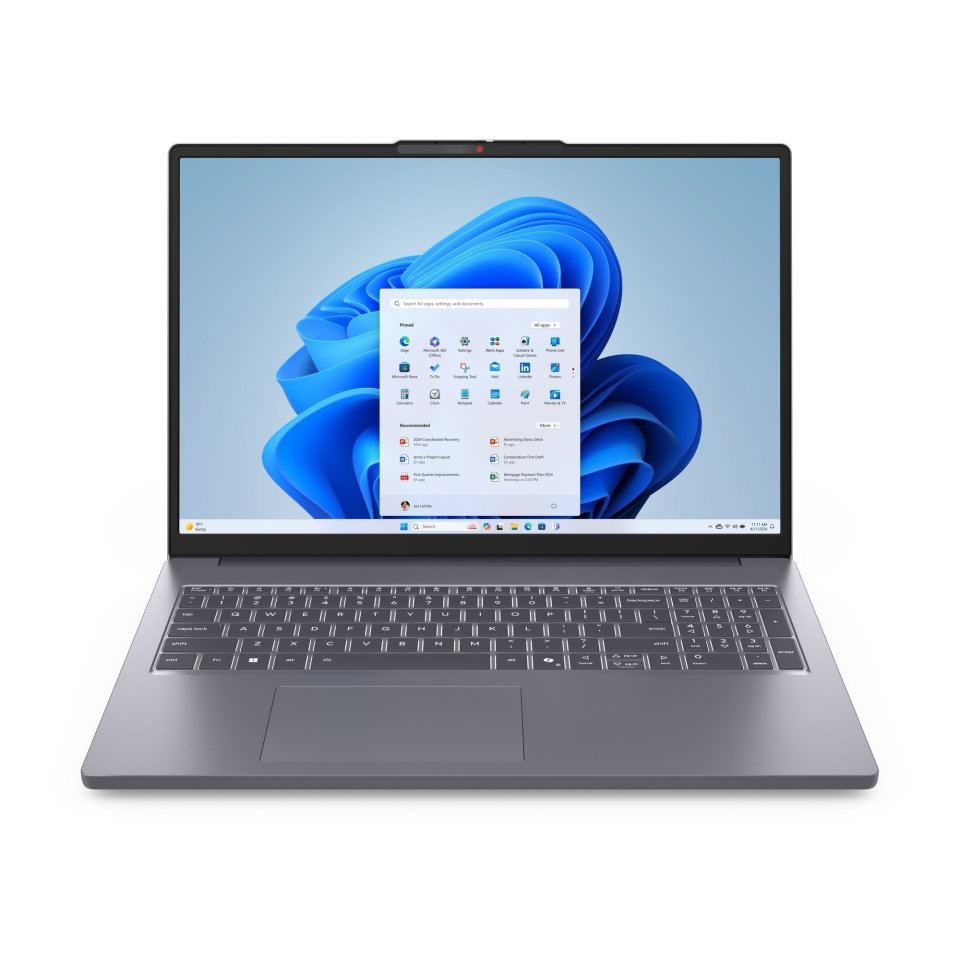 Lenovo IdeaPad Slim 3 83K8008RMX 16" kannettava, Windows 11 Home, harmaa