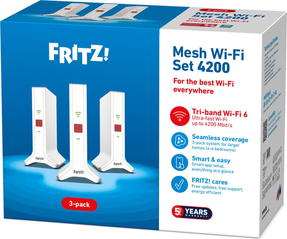 FRITZ!Mesh 4200 Mesh-järjestelmä, 3-pack