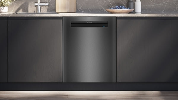 Siemens SN15ZC01CS iQ500 työtason alle sijoitettava astianpesukone, 60 cm, harjattu musta teräs, anti-fingerprint