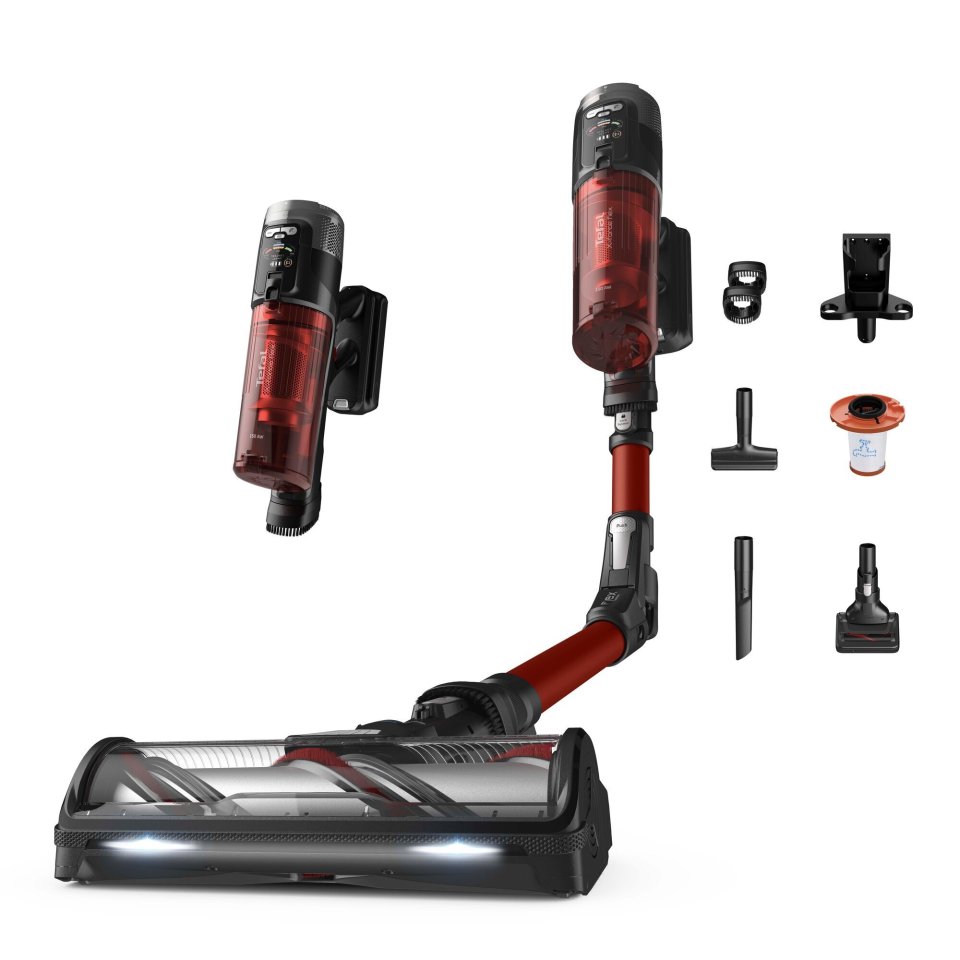 Tefal X-Force Flex 13.60 Animal varsi-imuri, punainen