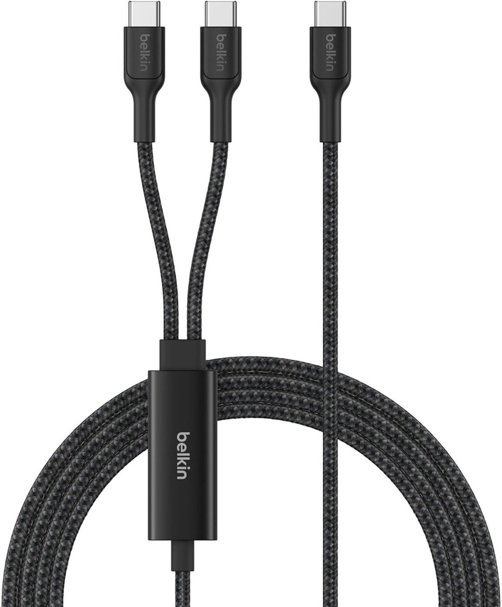 Belkin BoostCharge Pro 140W Dual USB-C kaapeli, 1,5m, musta – 2