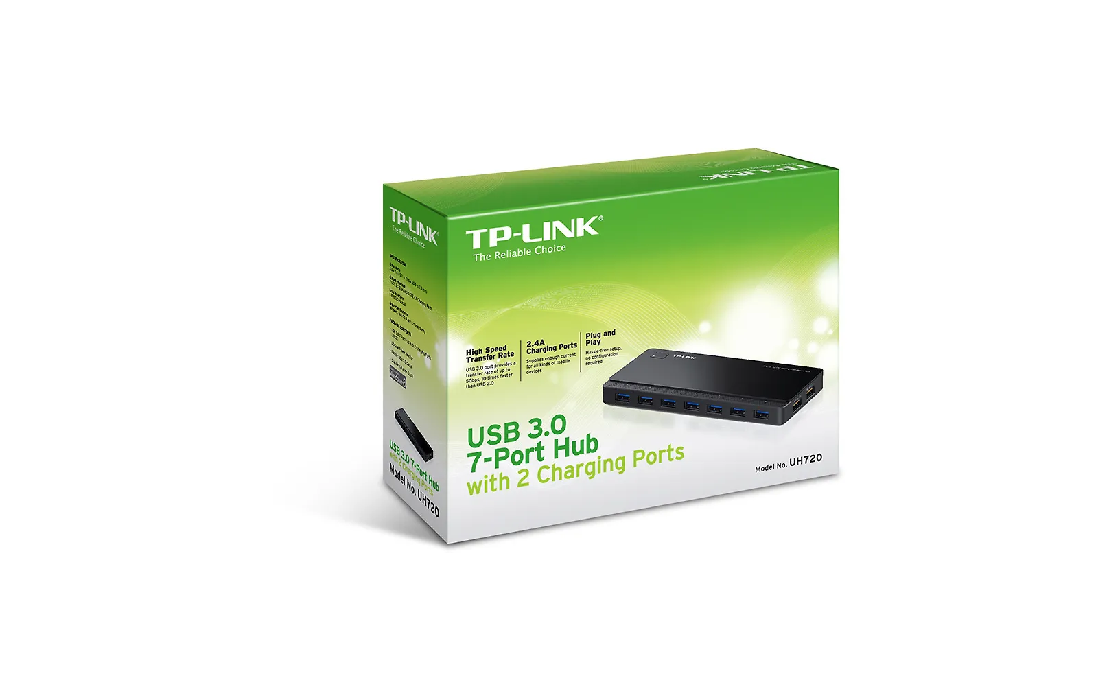 TP-LINK UH720 aktiivinen 7-porttinen USB3.0-hubi