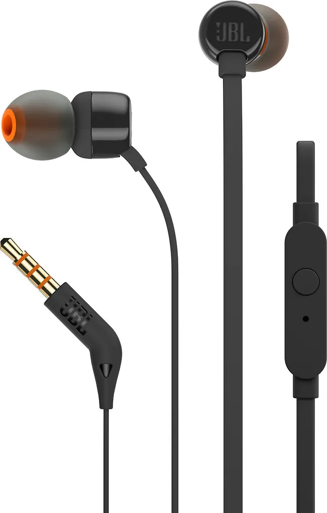 JBL T110 -nappikuulokkeet, musta