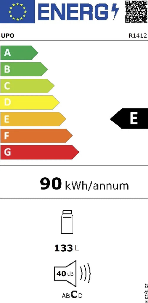 Upo R1412 jääkaappi, valkoinen