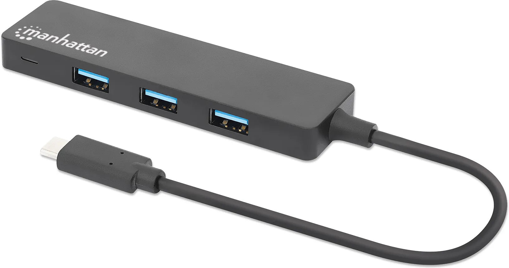 Manhattan USB-C-USB-A-Hubi, 4 porttia