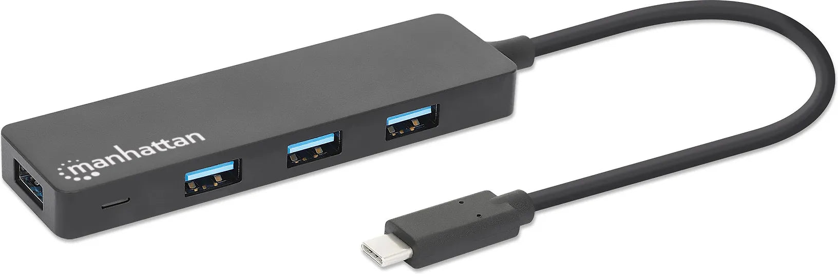 Manhattan USB-C-USB-A-Hubi, 4 porttia