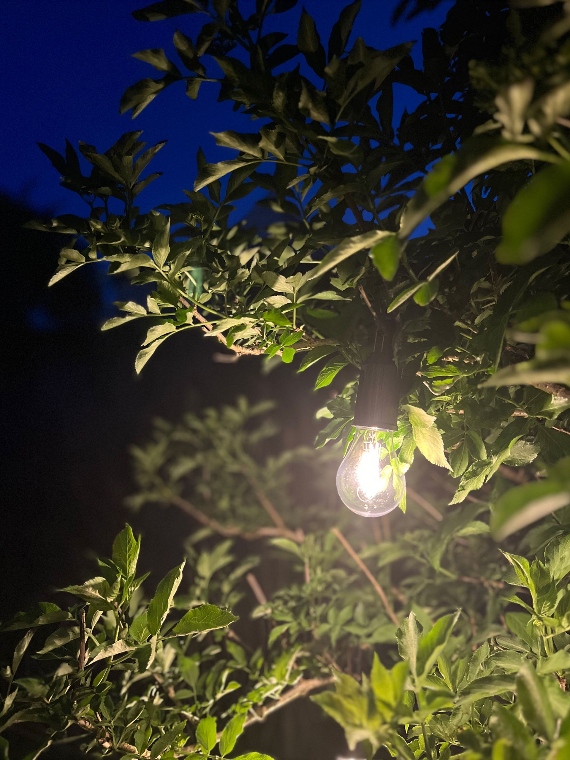 Uppladdningsbar LED-lampa svart