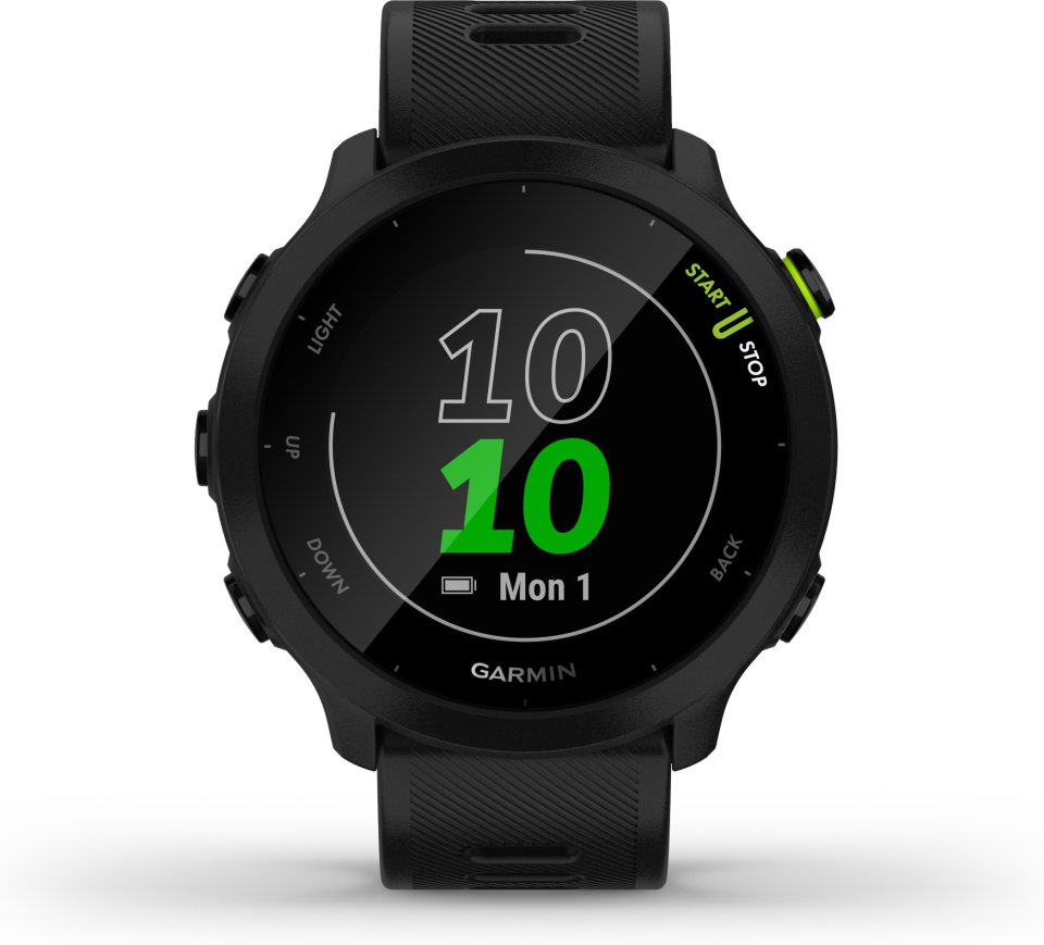 Garmin Forerunner 55 -GPS-juoksukello, 42 mm, musta
