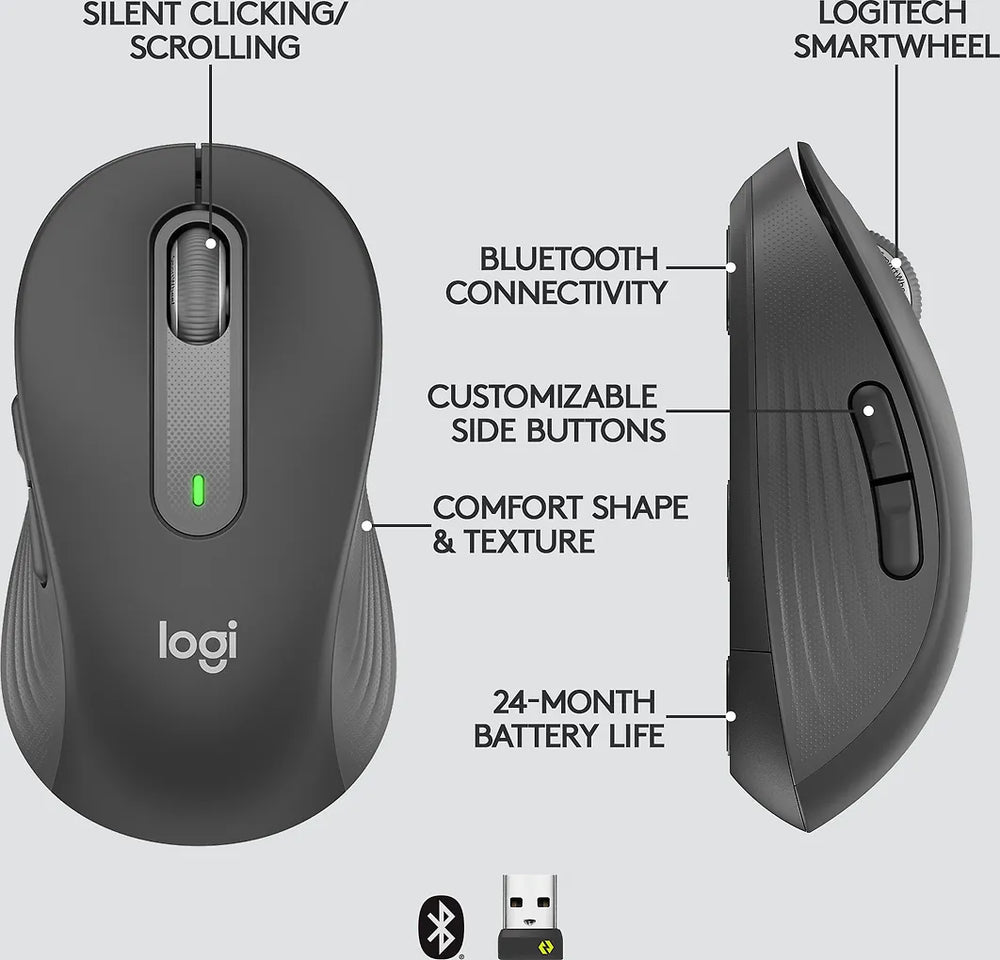 Logitech Signature M650 -langaton hiiri, musta