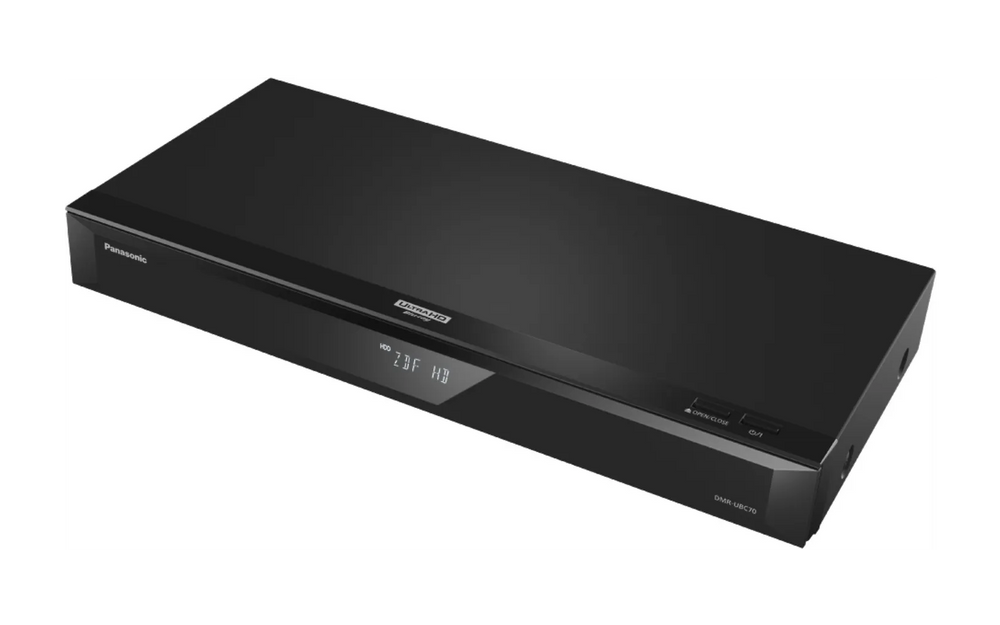 Panasonic DMR-UBC70EGK 4K UHD -skaalaava Blu-ray -soitin ja 500 Gt HD-digiboksi, musta