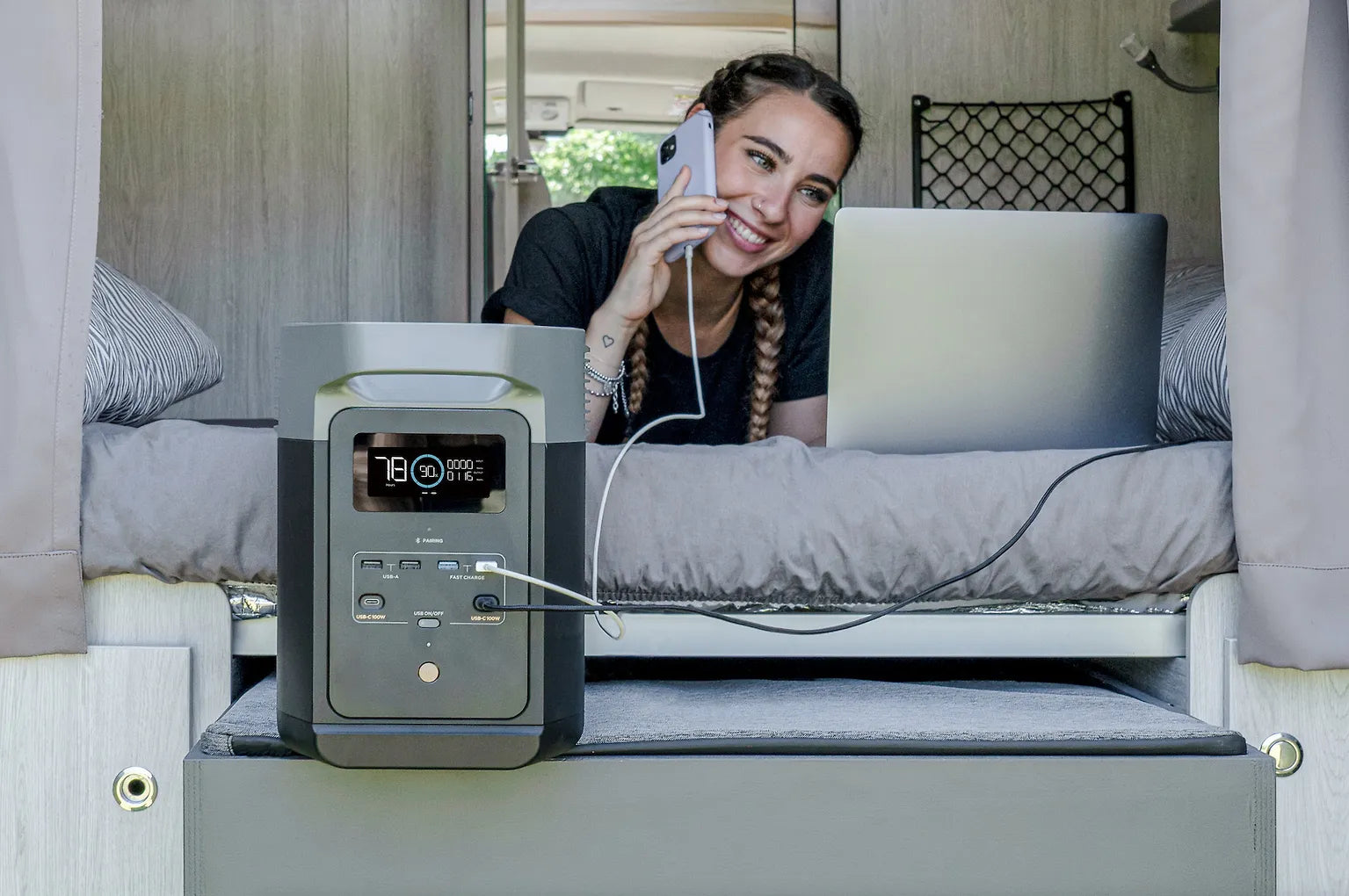 EcoFlow Delta 2 kannettava virta-asema, 1024 Wh