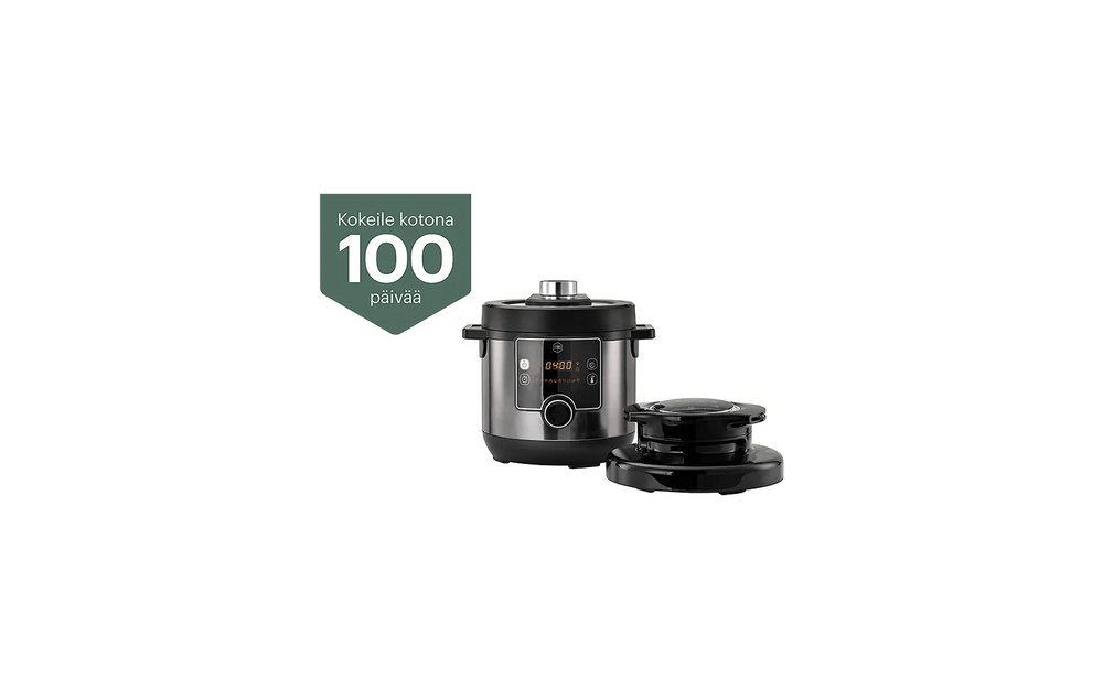 OBH Nordica Turbo Cuisine & Fry Multicooker QK7788S0 -monitoimi airfryer, 7,6 L