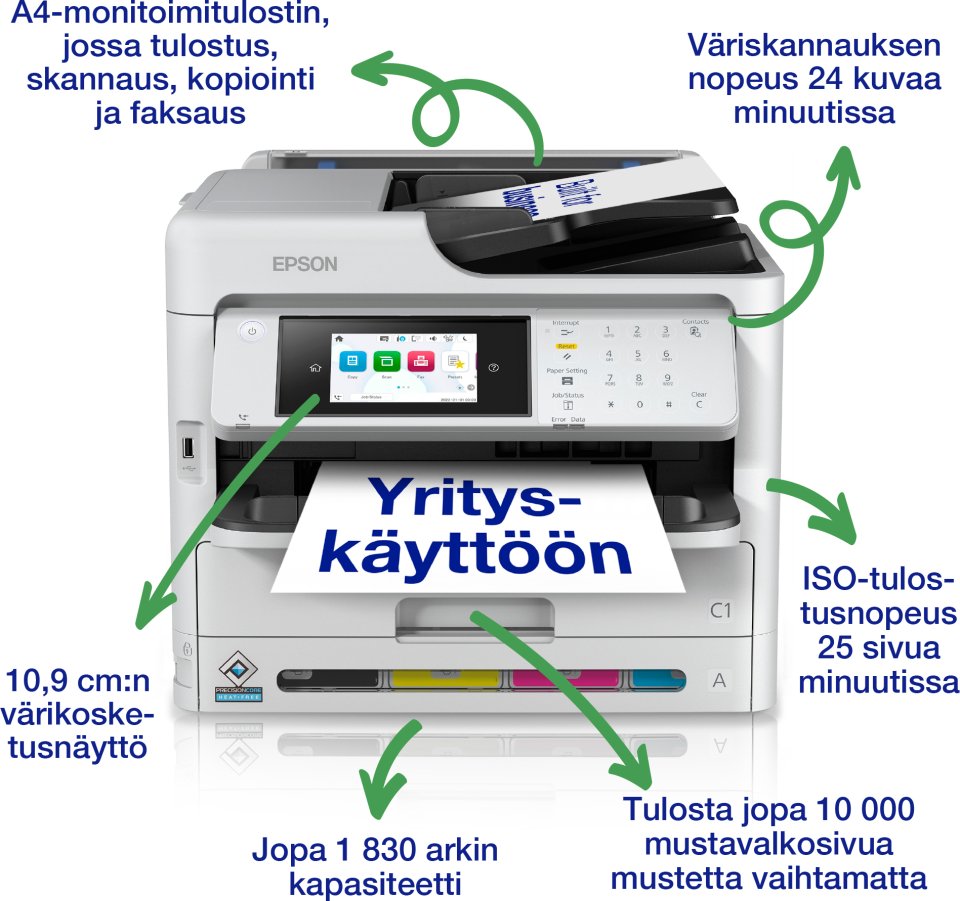Epson Workforce Pro WF-C5890DWF -monitoimitulostin