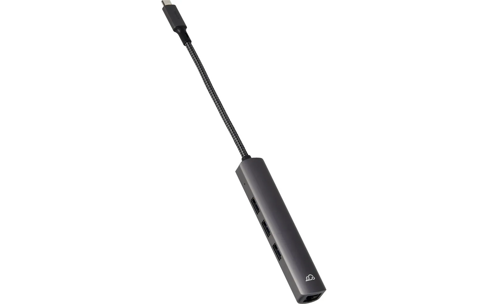 Bluecloud USB-C-USB-A-Hubi ja gigabit ethernet, 3 porttia