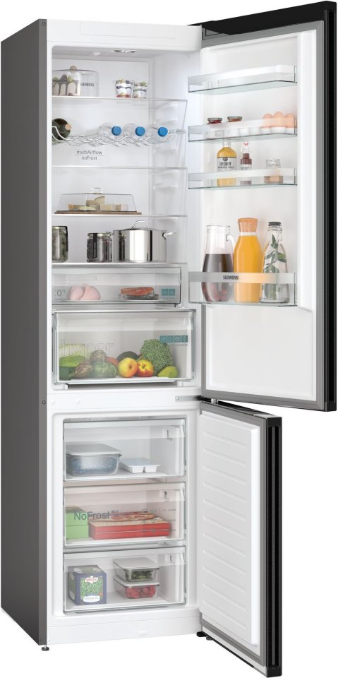 Siemens KG39NXXCF iQ300 jääkaappipakastin, musta, 2m