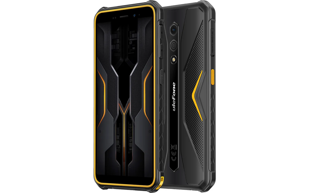 Ulefone Armor X12 Pro-telefon, 64/4 GB, svart/orange