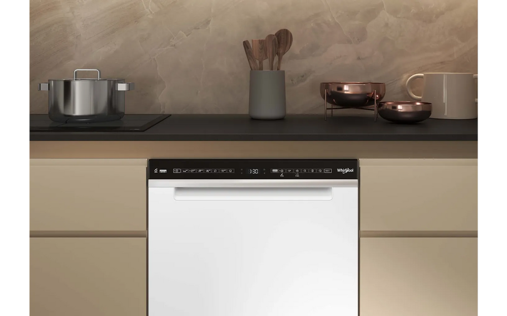 Whirlpool W7U HS41 diskmaskin, vit