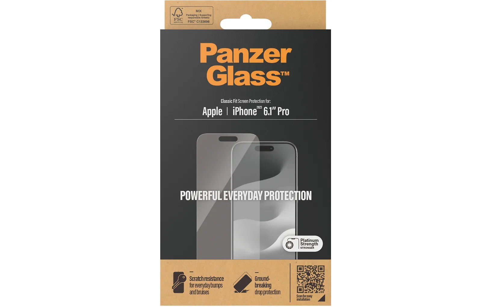 PanzerGlass pansarglas, iPhone 15 Pro