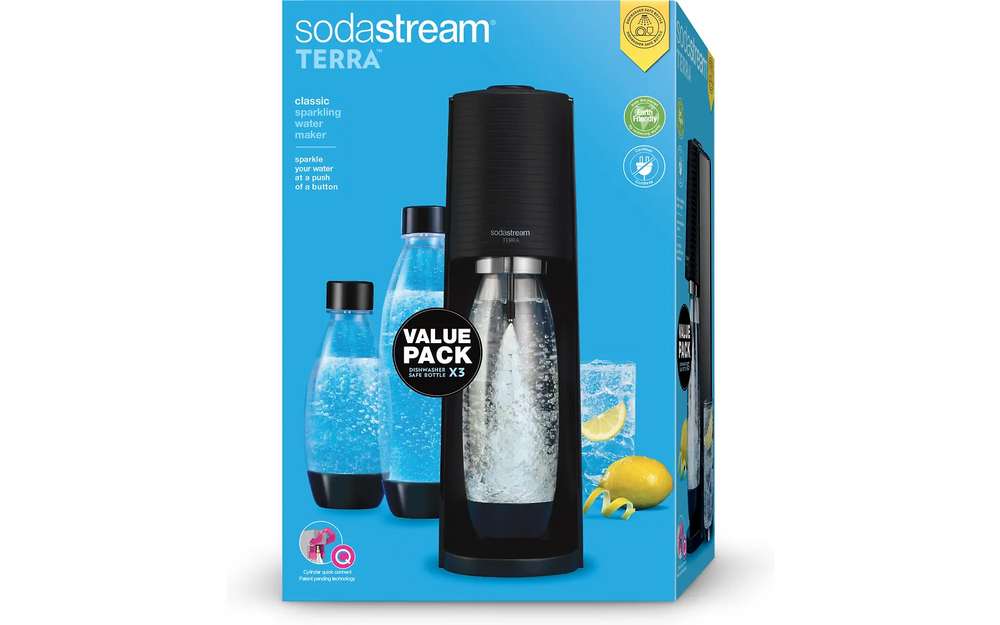 Sodastream Terra Megapack Kolsyrare, Svart